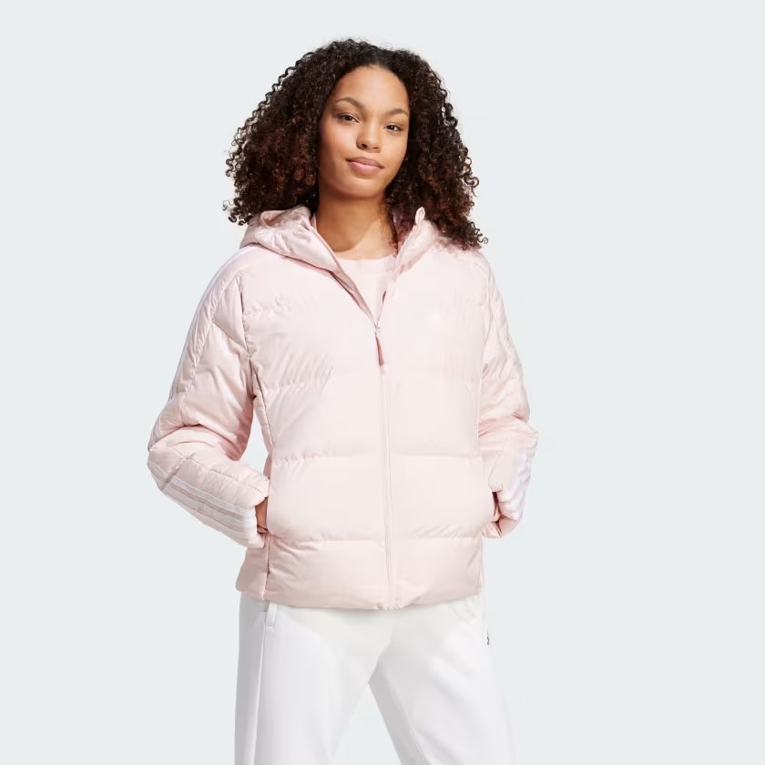 BUNDA ESSENTIALS 3-STRIPES MID DOWN HOODED